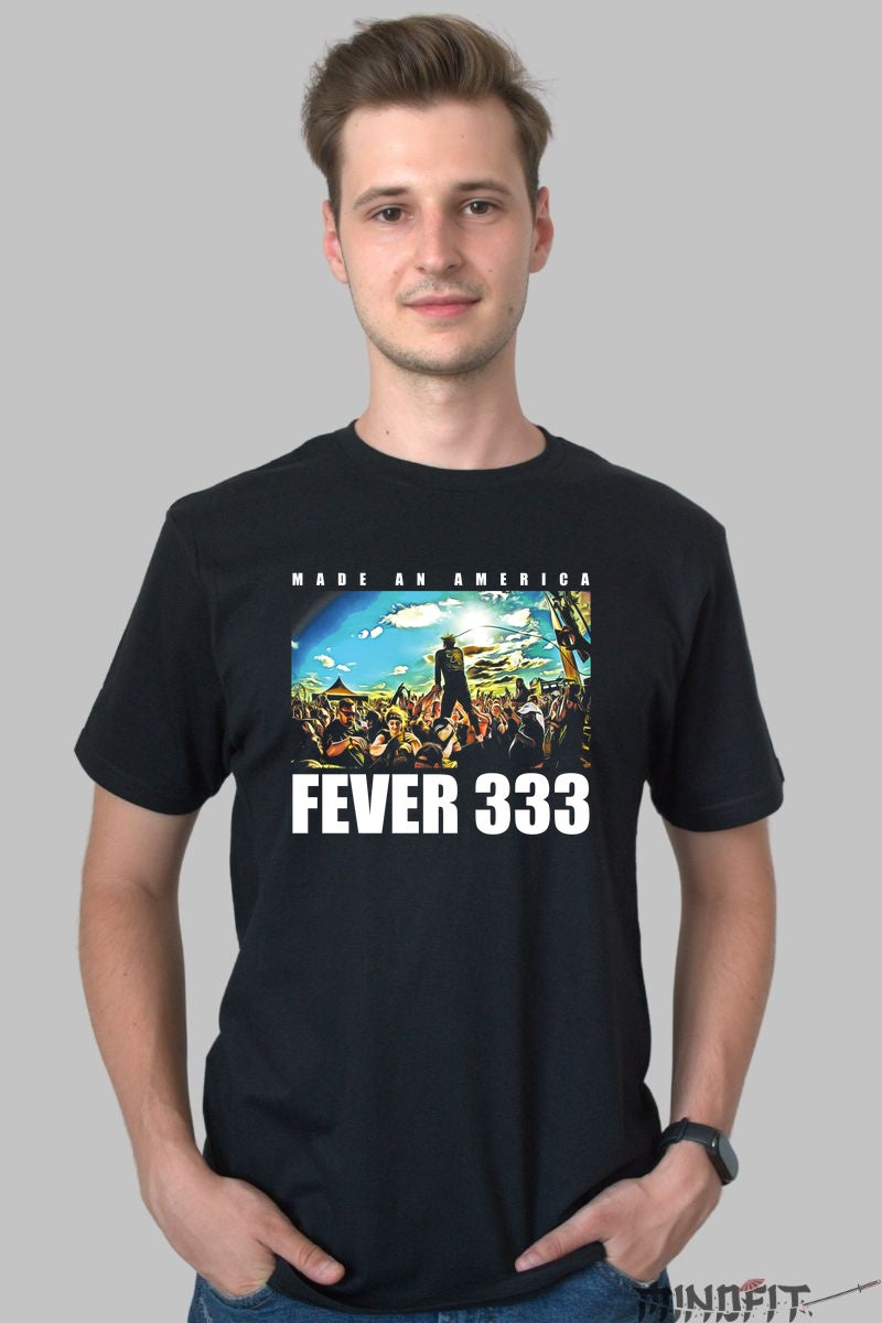 Tricou Fever 333 - Made An America Tour barbat negru