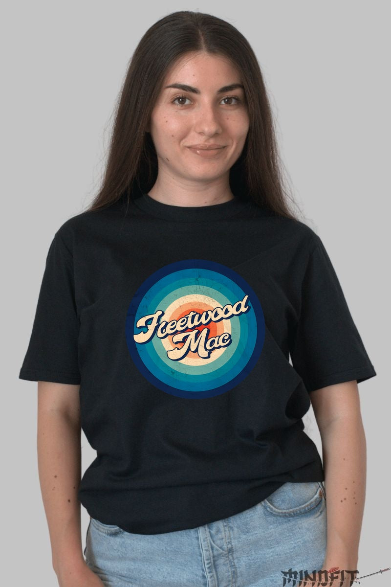 Tricou Fleetwood Mac - Retro Classic Vibes dama negru