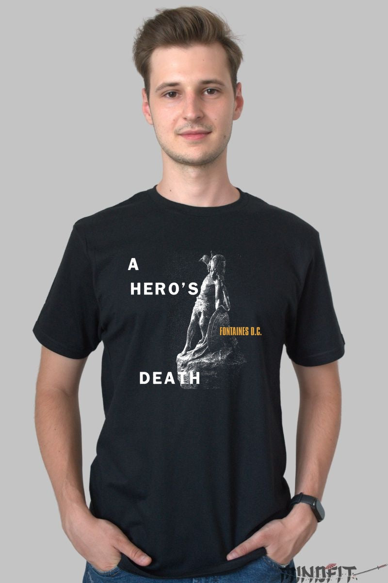 Tricou Fontaines D.C. - A Hero-s Death barbat negru