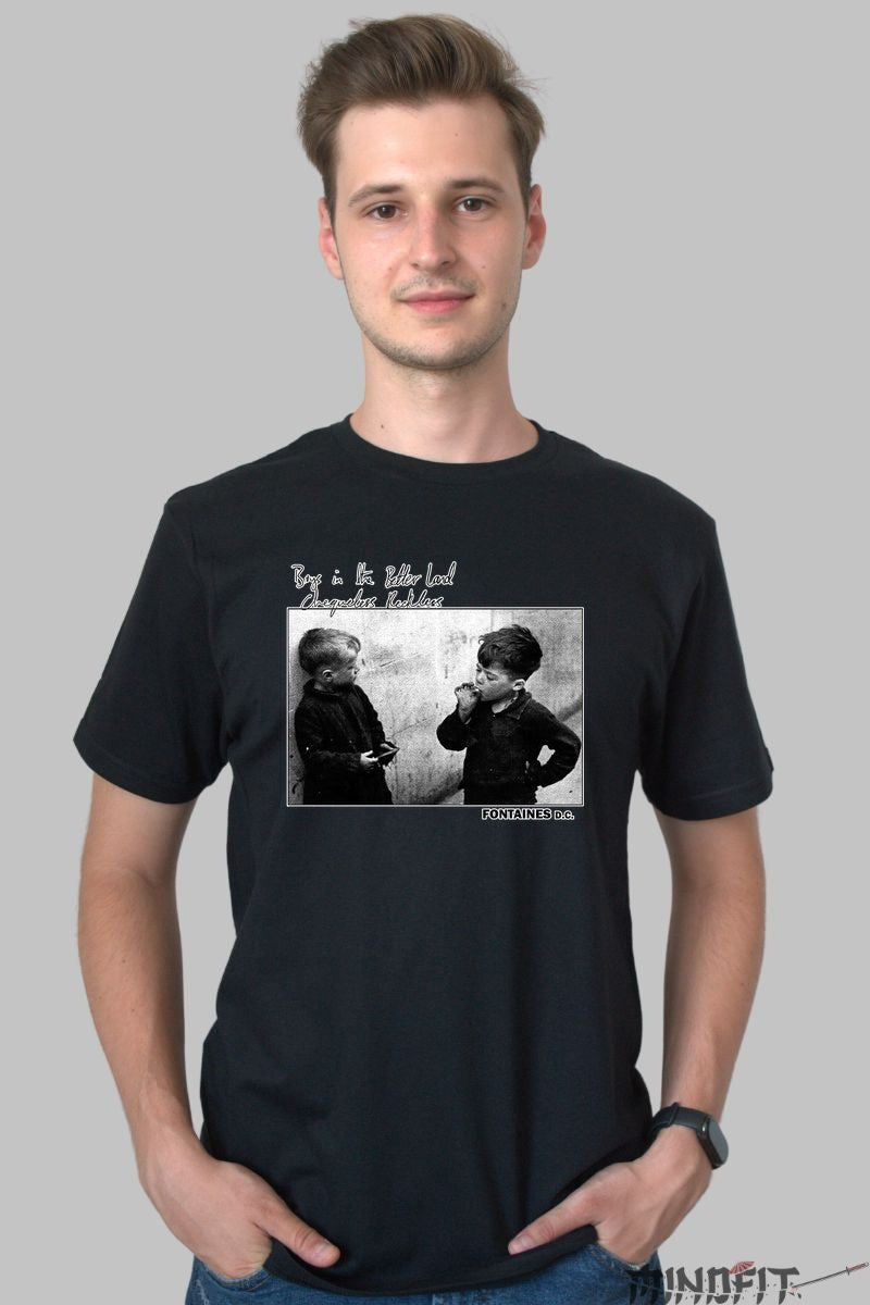 Tricou Fontaines D.C. - Boys in the Better Land barbat negru