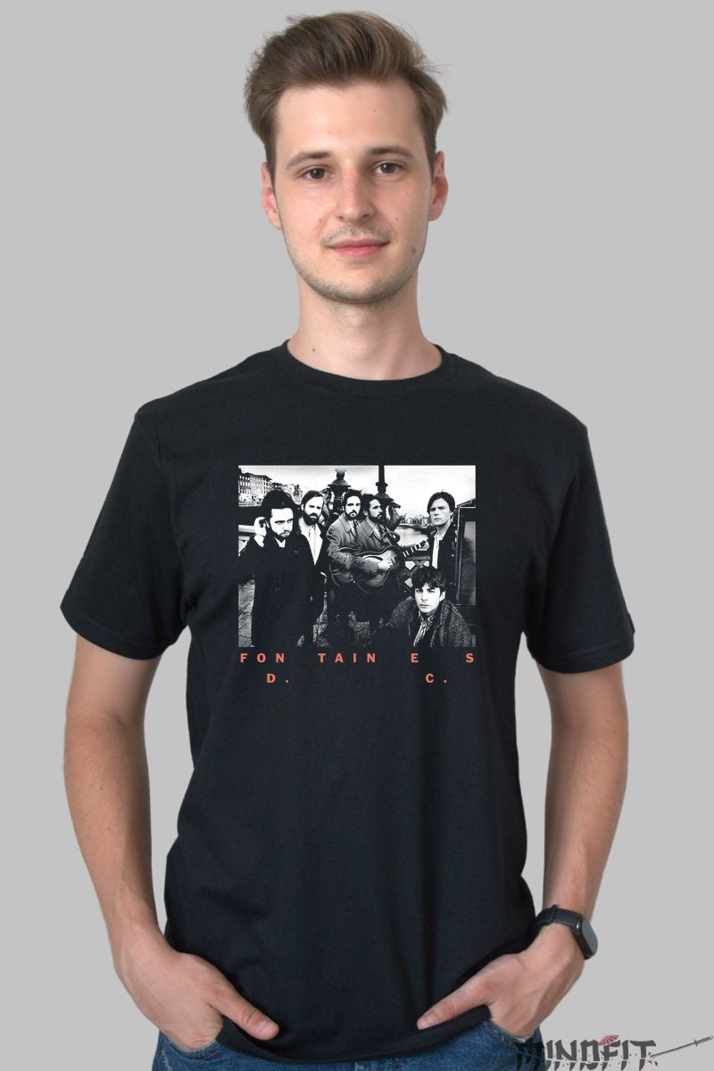 Tricou Fontaines D.C. - Energie post-punk urbana barbat negru