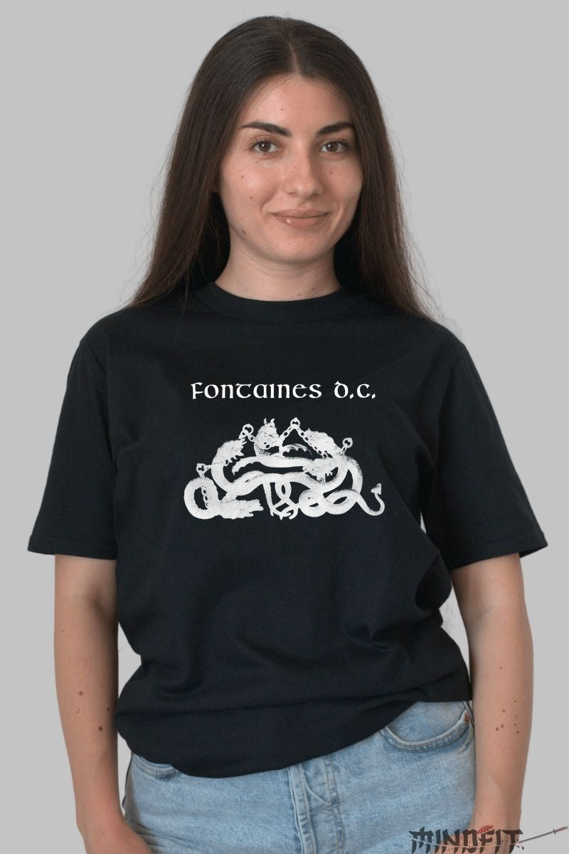 Tricou Fontaines D.C. - Hydra Post-Punk Edition dama negru