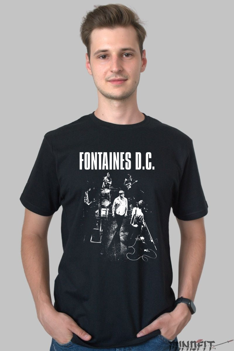 Tricou Fontaines D.C. - Underground Stage Vibes barbat negru