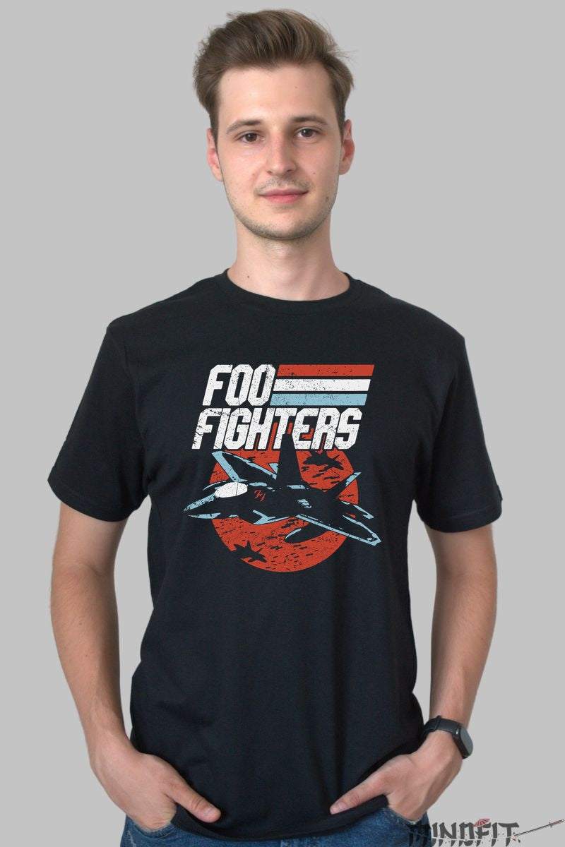 Tricou Foo Fighters - Jet Vintage Edition barbat negru