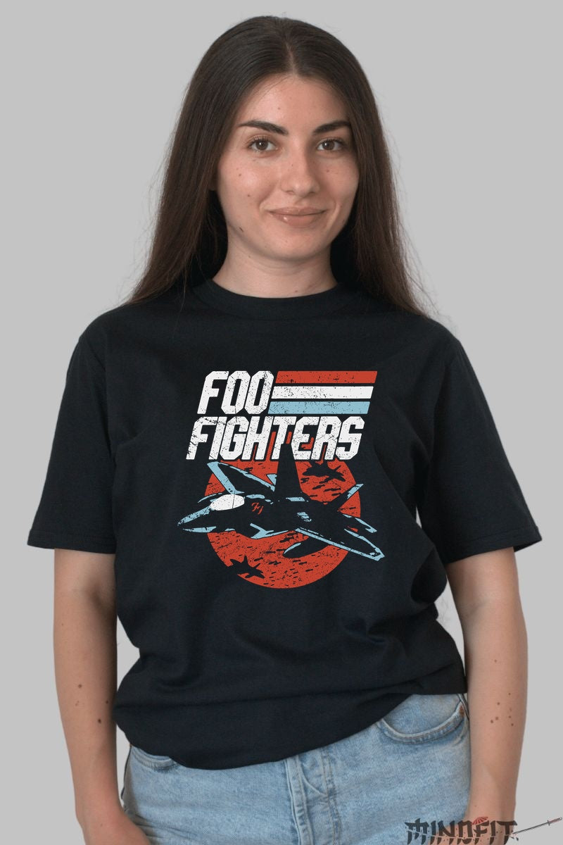 Tricou Foo Fighters - Jet Vintage Edition dama negru