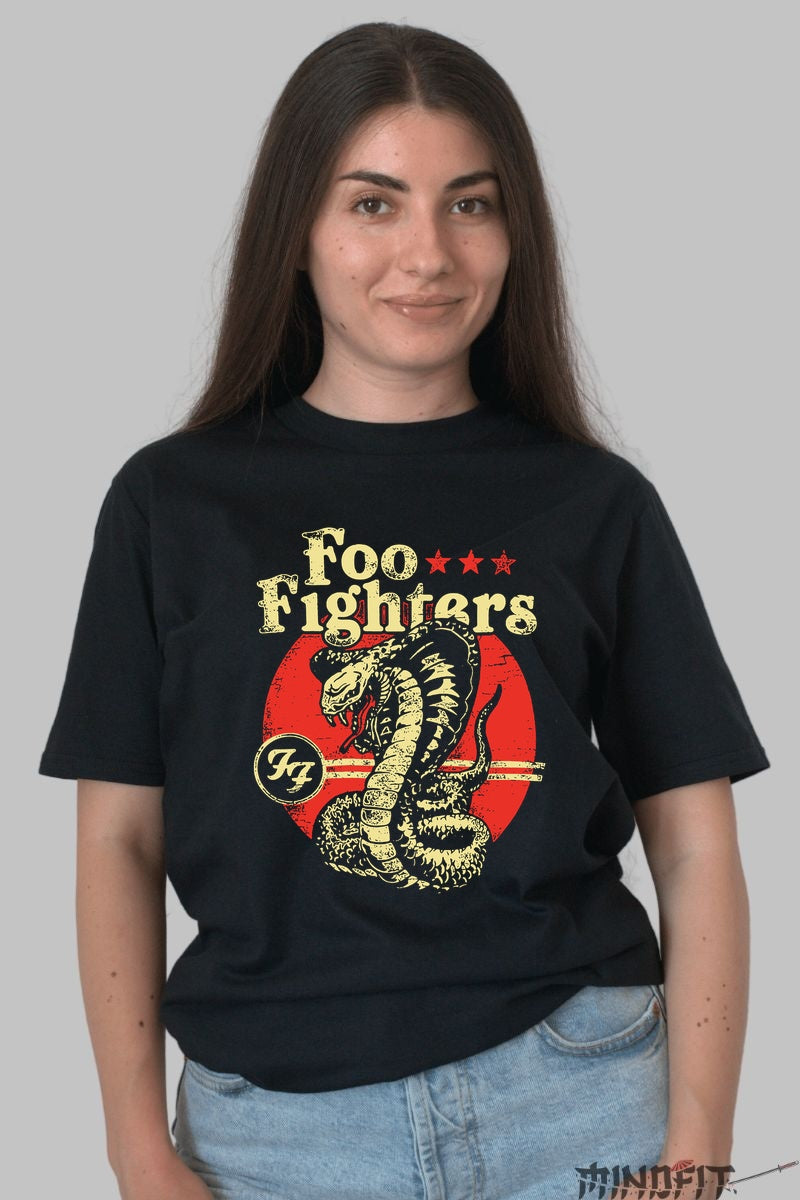 Tricou Foo Fighters - Serpentine Rock Vibes dama negru