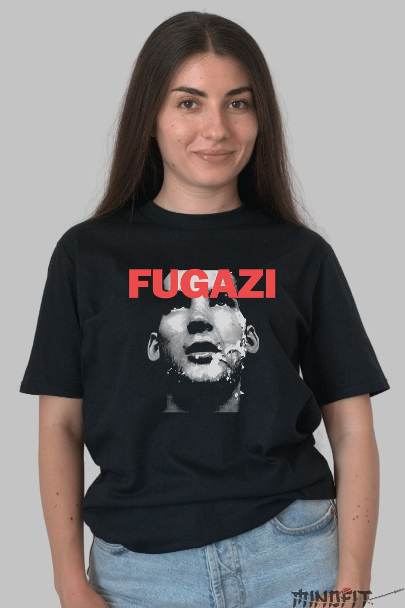 Tricou Fugazi - Art Graphic Intense dama negru