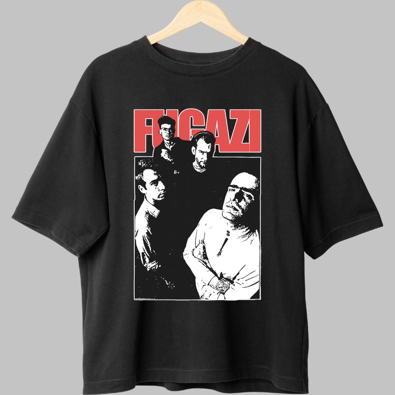 Tricou Fugazi - Atitudine Underground Alb-Negru fata