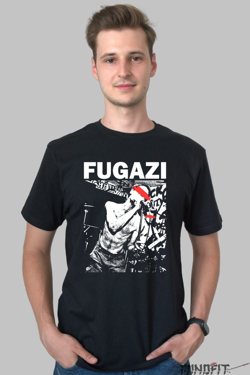 Tricou Fugazi - Energie Punk Underground barbat negru