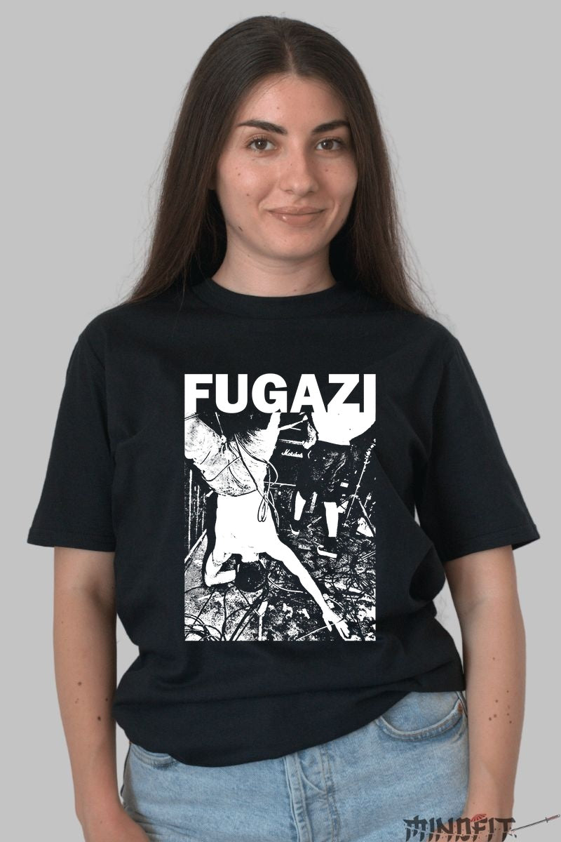 Tricou Fugazi - Hardcore Energy Live dama negru