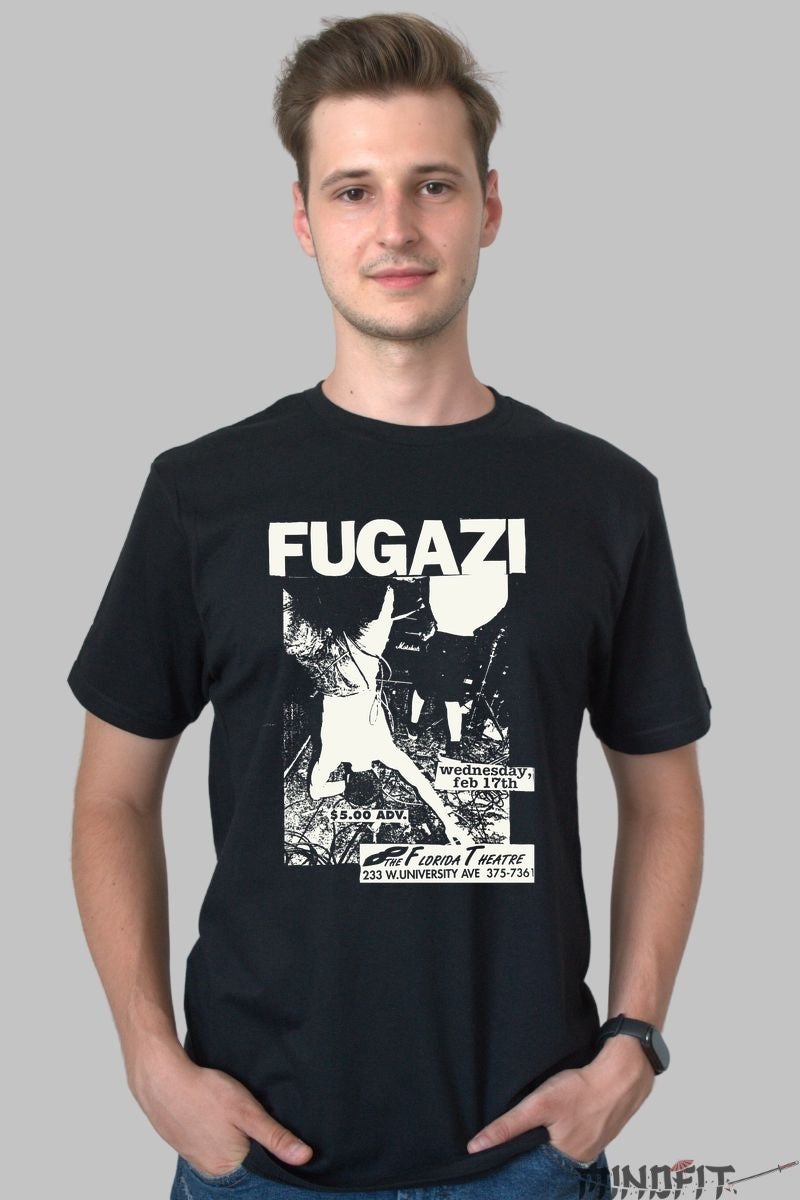 Tricou Fugazi - Underground Hardcore Poster barbat negru