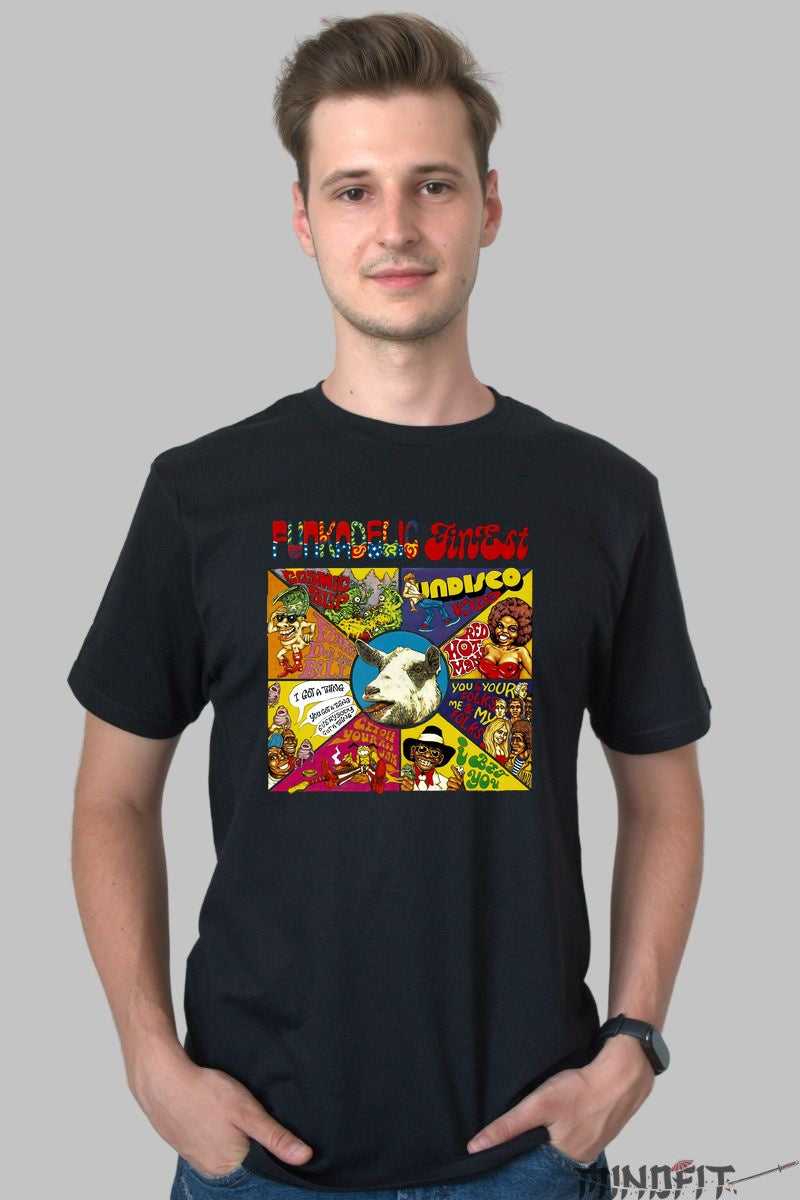 Tricou Funkadelic Finest - Arta Psihedelica Funk barbat negru
