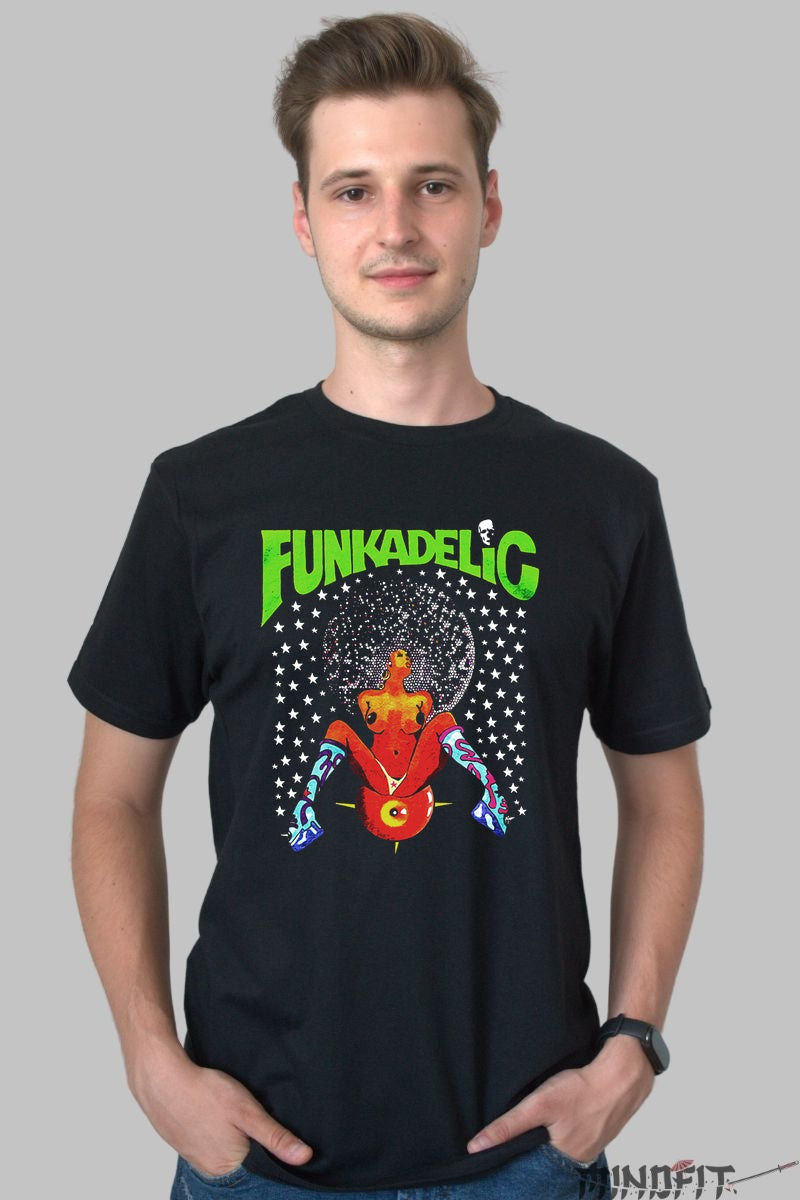 Tricou Funkadelic - Space Groove -70 barbat negru