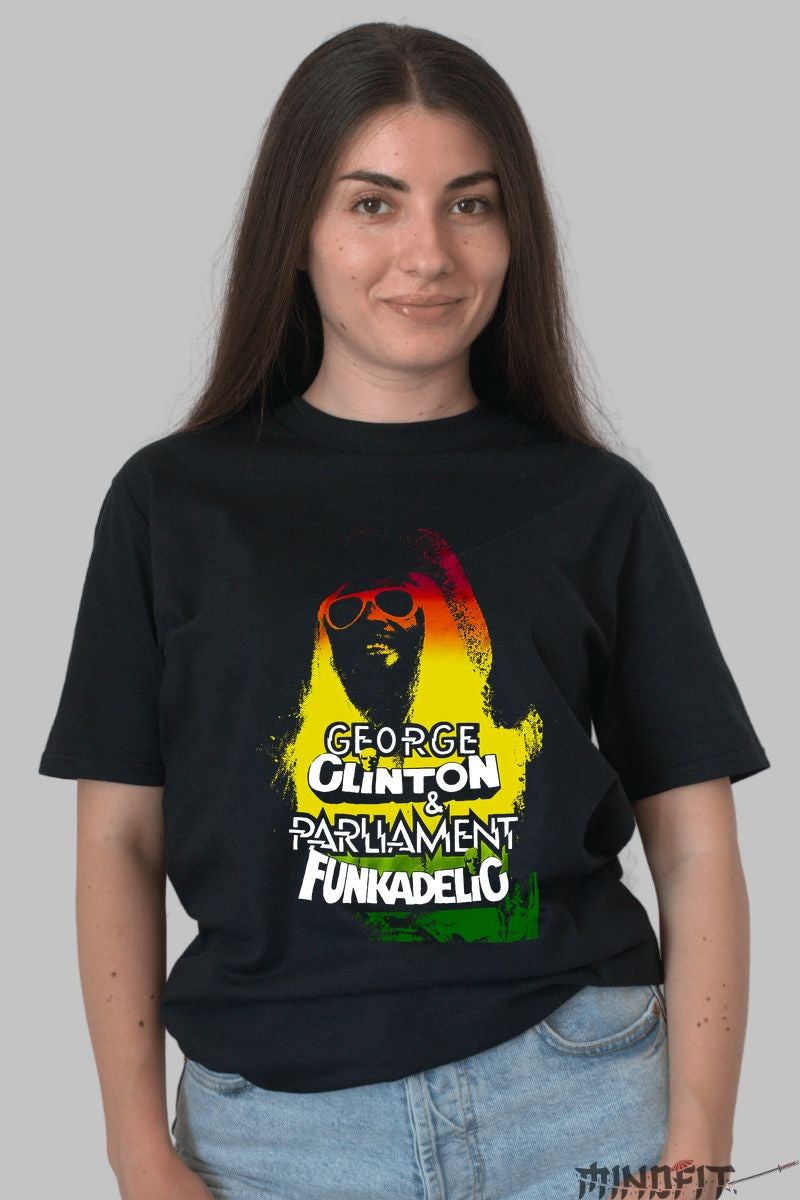 Tricou George Clinton & Parliament Funkadelic - Funk Revolution dama negru