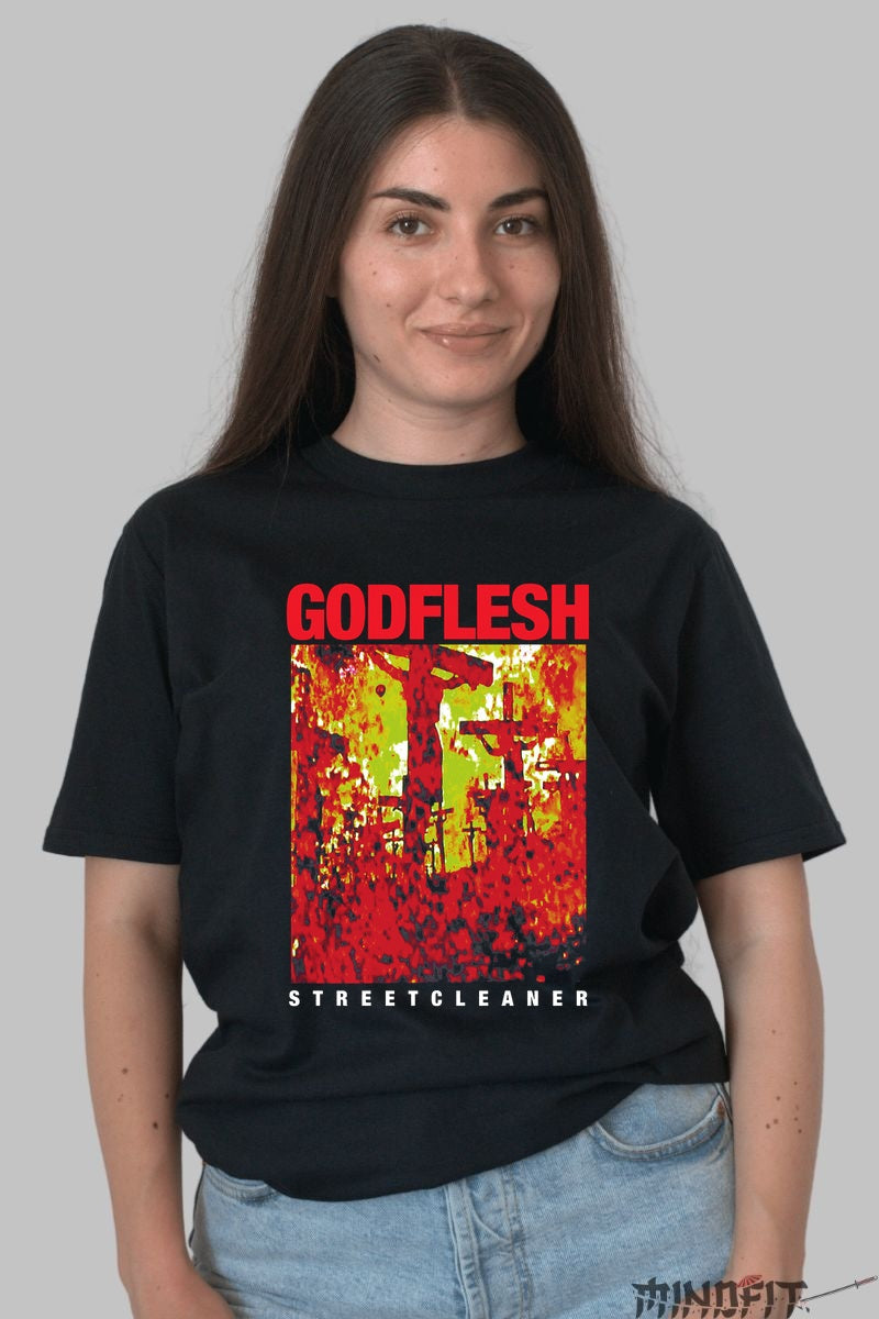 Tricou Godflesh - Streetcleaner Noise Icon dama negru