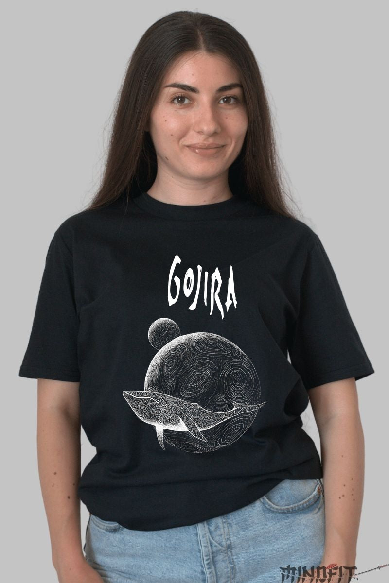 Tricou Gojira - Planeta Metalului dama negru