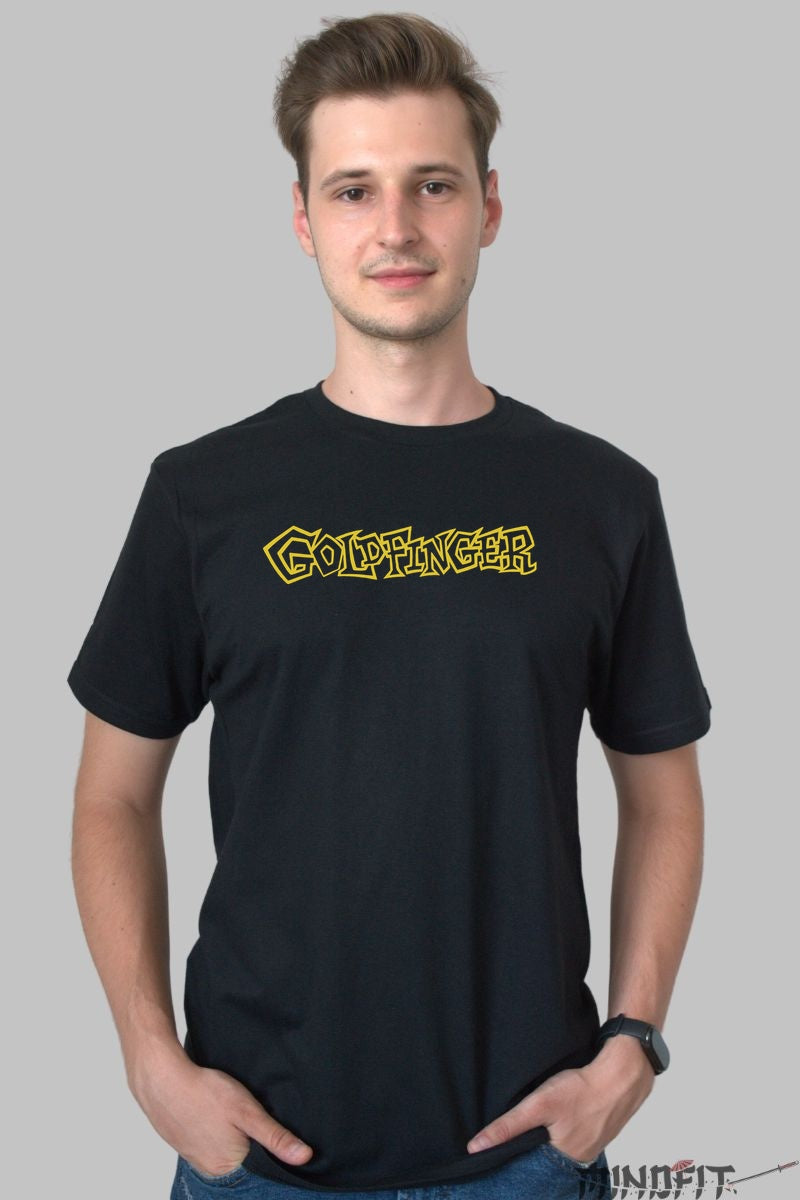 Tricou Goldfinger - Logo Skate Punk Iconic barbat negru