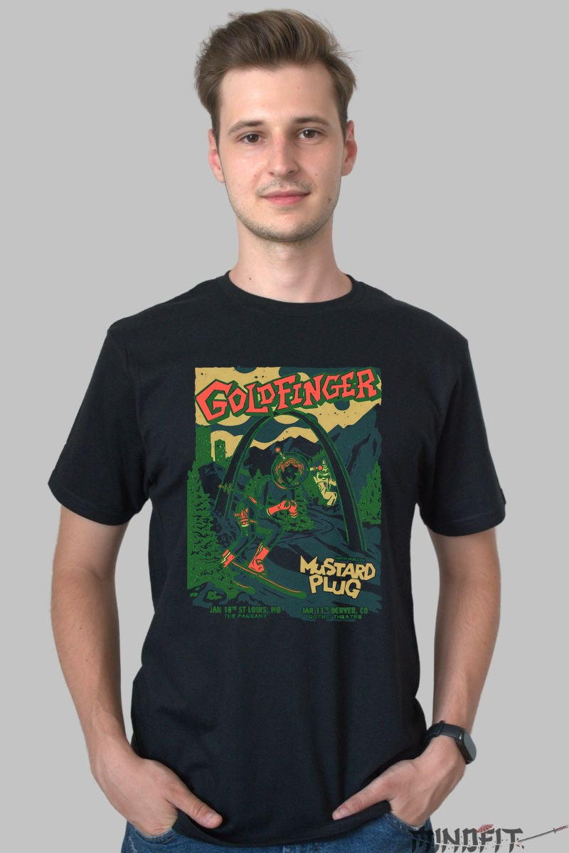 Tricou Goldfinger - Ska Punk Tour Graphic barbat negru