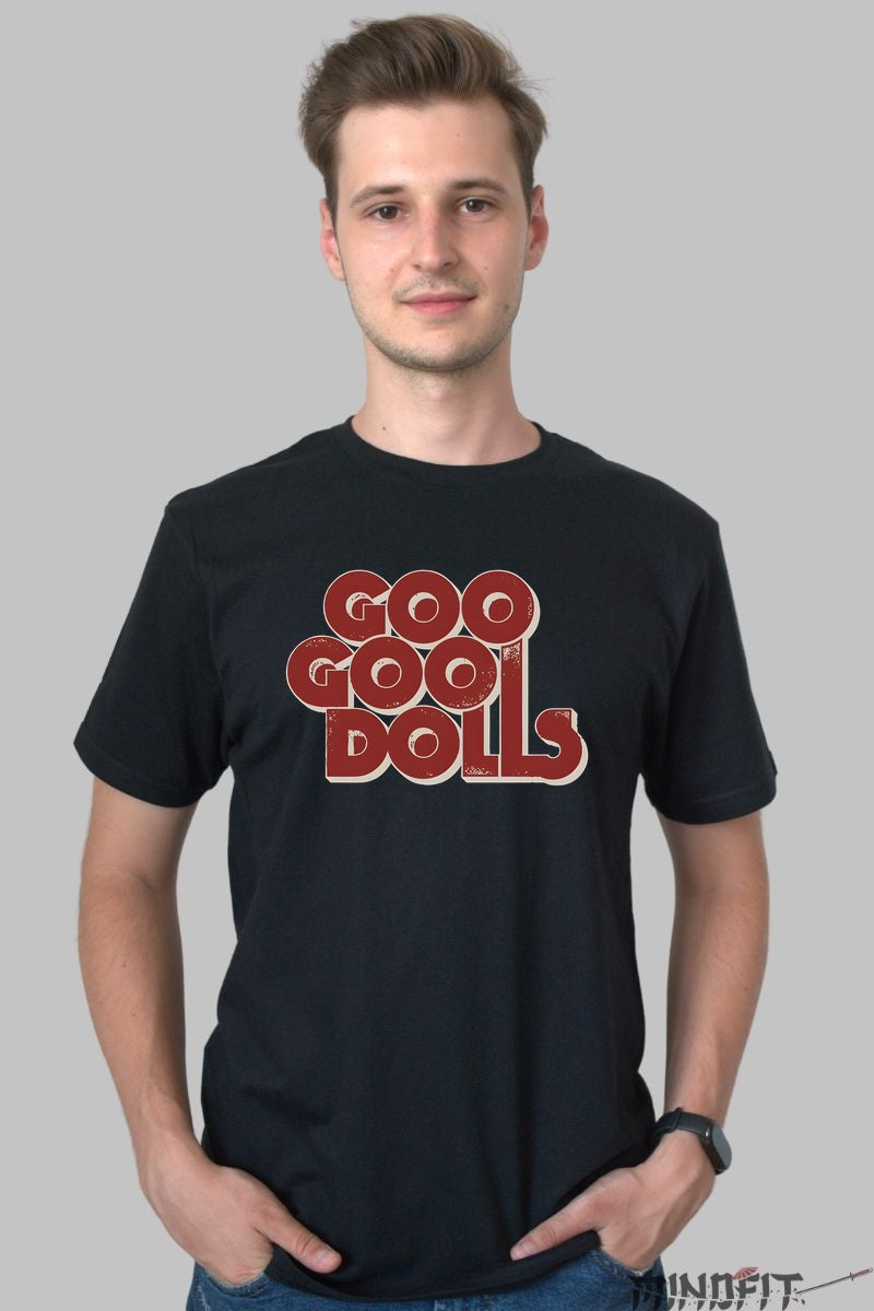 Tricou Goo Goo Dolls - Retro Band Logo barbat negru
