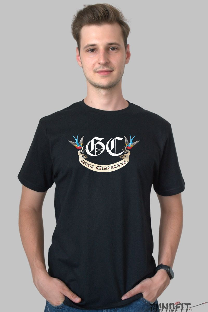 Tricou Good Charlotte - Emblema stil punk-iconic barbat negru