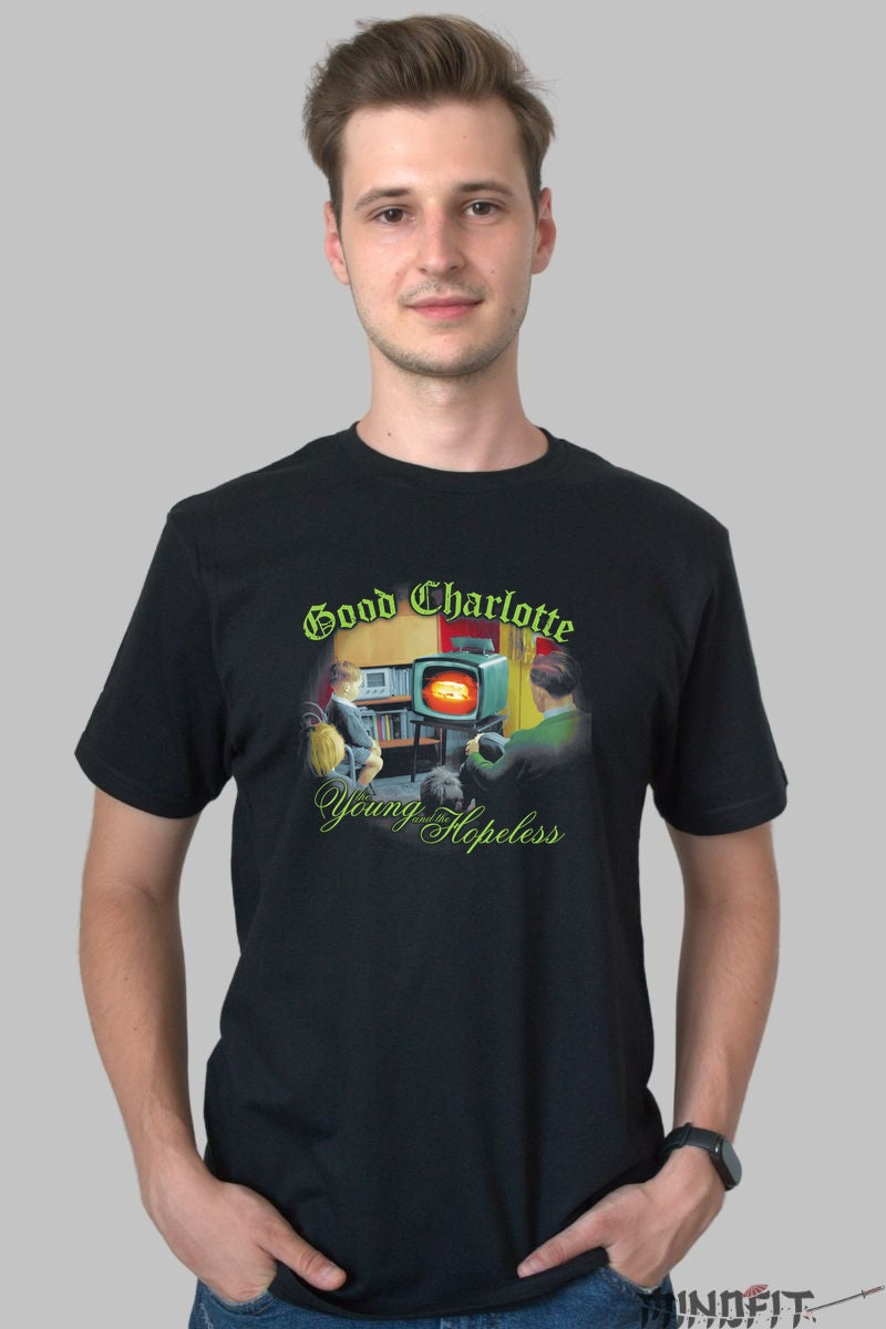 Tricou Good Charlotte - Young and the Hopeless barbat negru