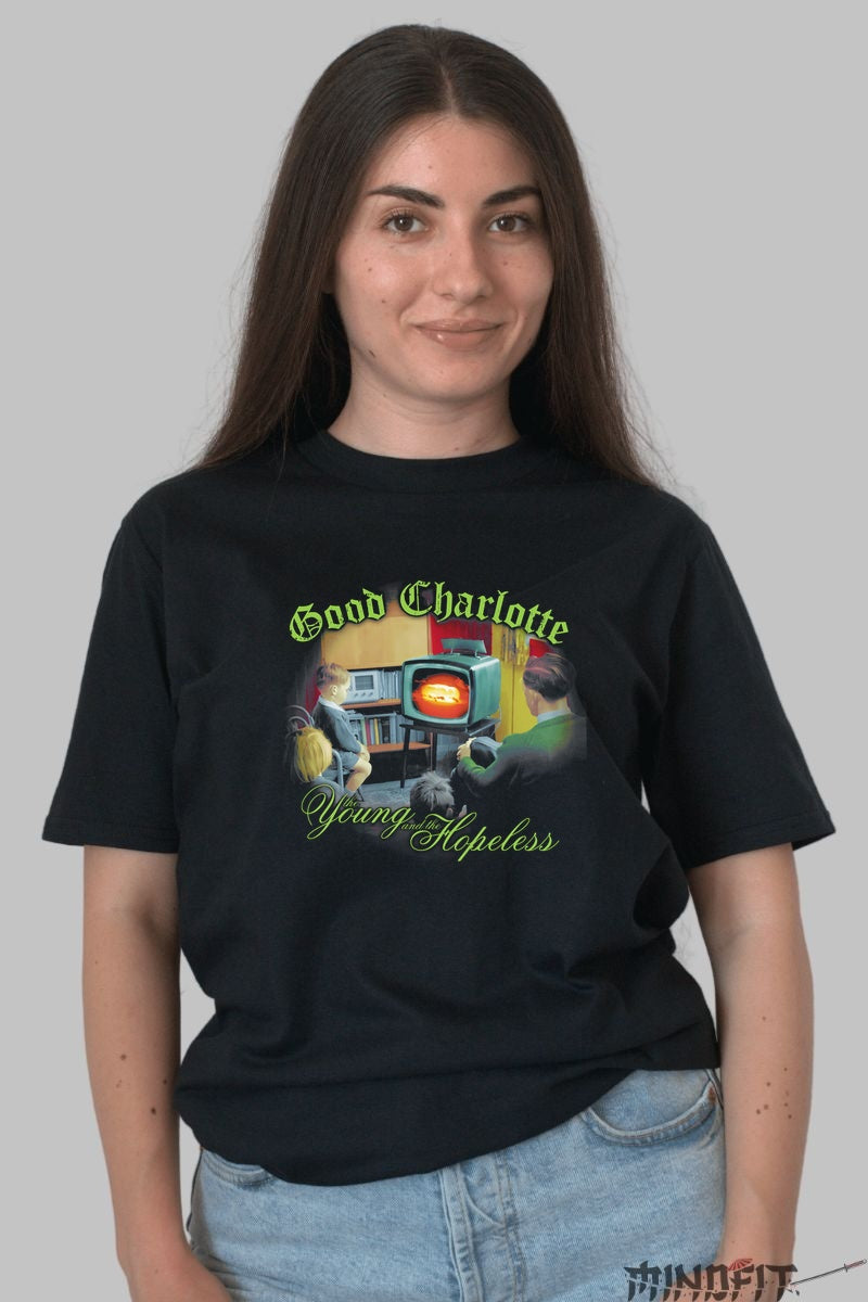 Tricou Good Charlotte - Young and the Hopeless dama negru