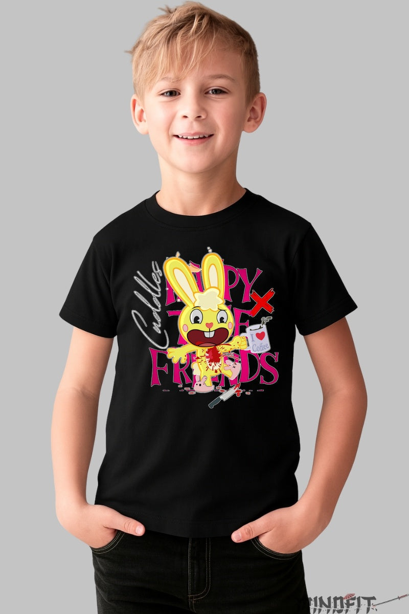 Tricou Happy Tree Friends Cuddles - Cartoon Network baiat negru