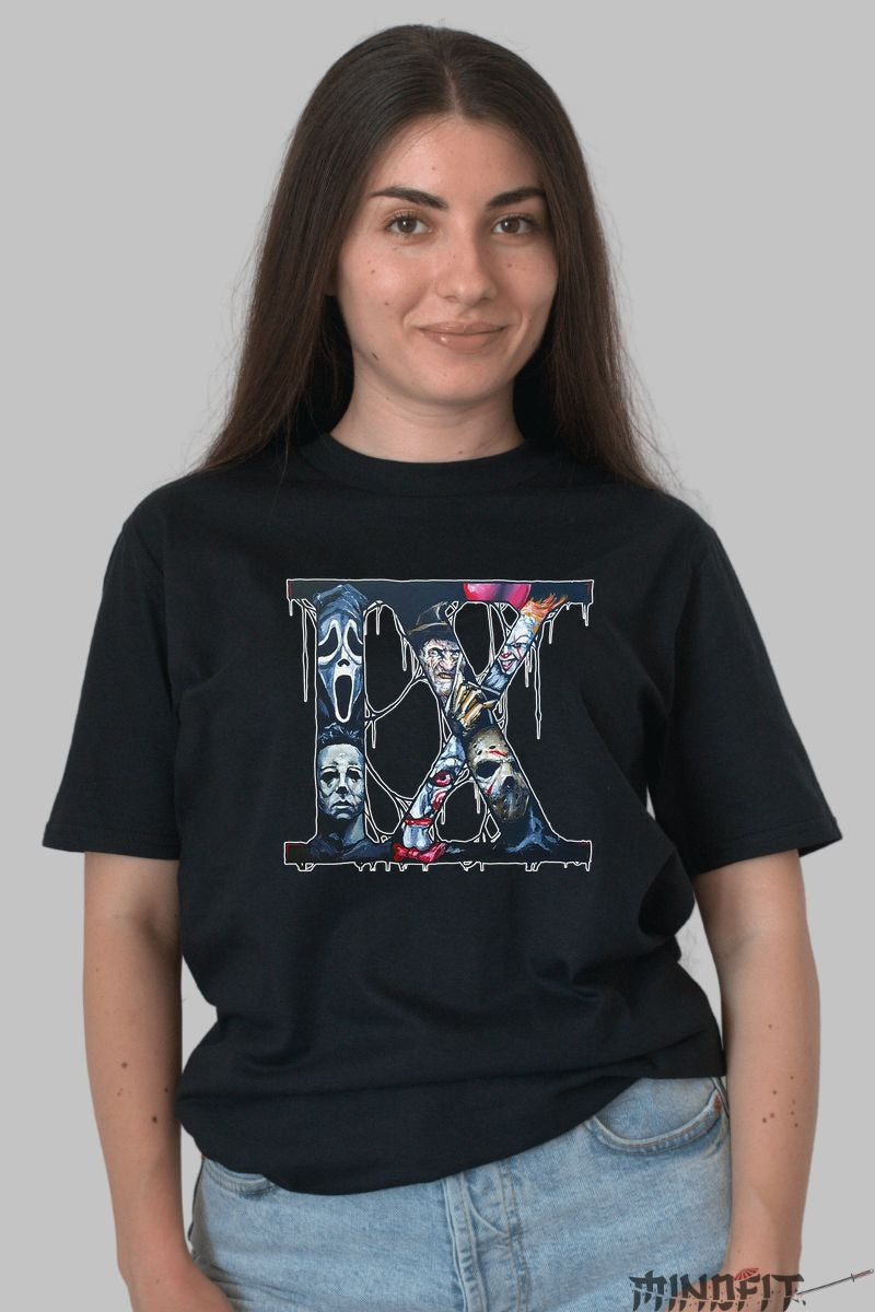 Tricou Horror IX - Legendele Groazei dama negru