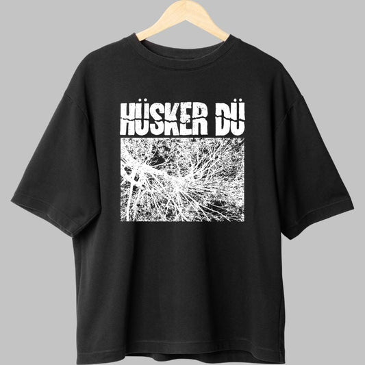 Tricou Husker Du - Arta post-hardcore in grafica cruda fata