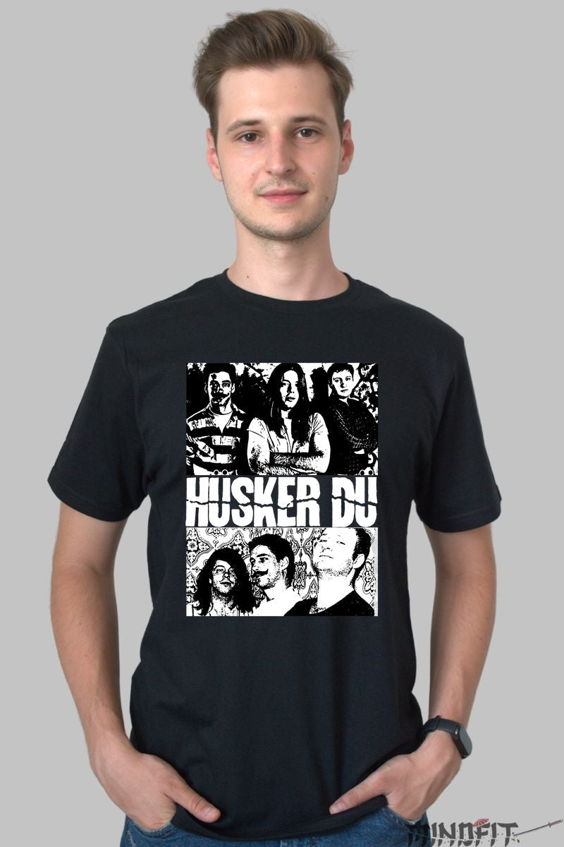 Tricou Husker Du - Energie punk legendara barbat negru