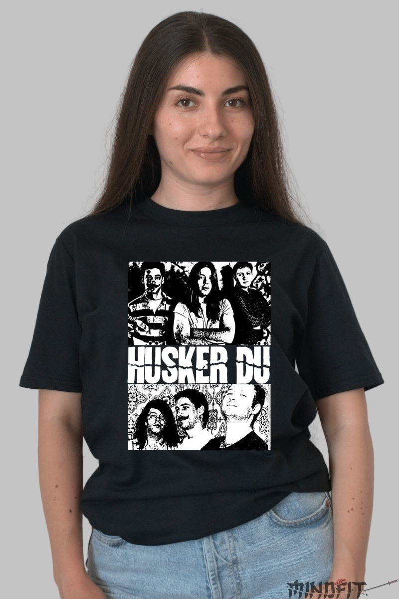 Tricou Husker Du - Energie punk legendara dama negru