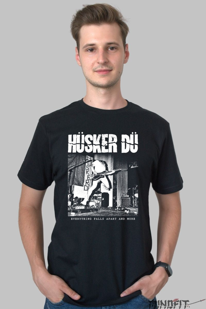 Tricou Huker Du - Everything Falls Apart Rock barbat negru