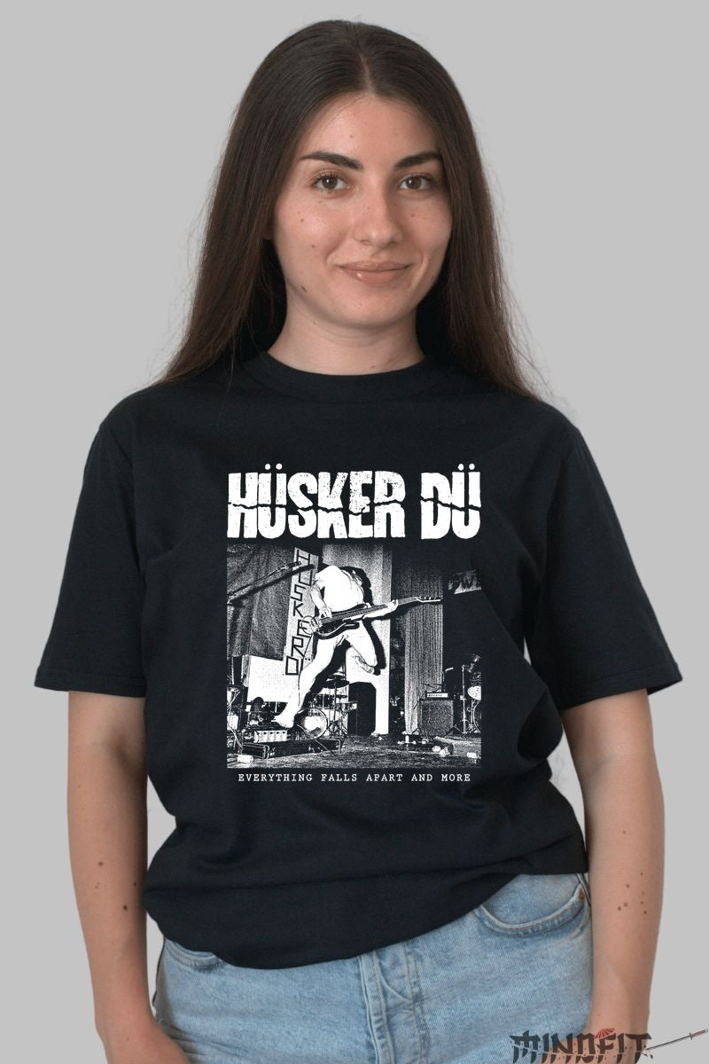 Tricou Huker Du - Everything Falls Apart Rock dama negru