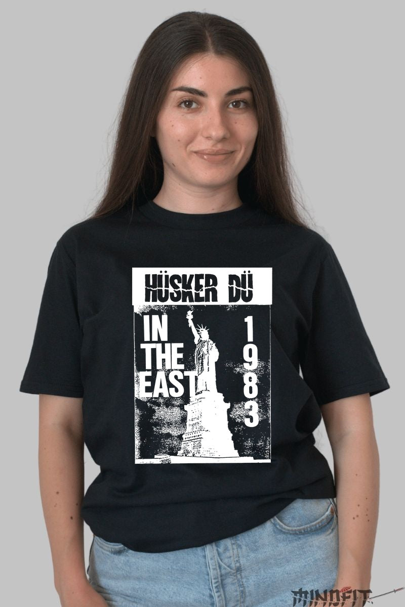 Tricou Huker Du - In the East 1983 Tour dama negru