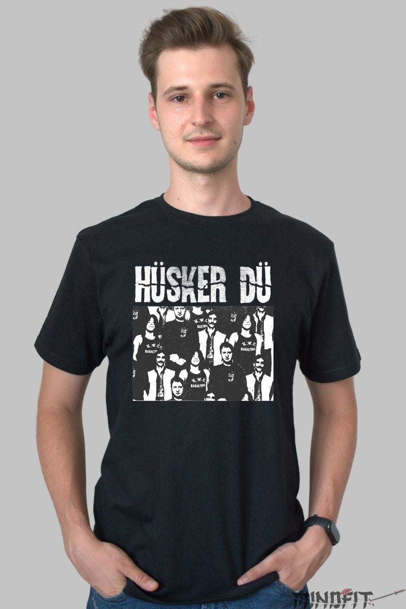 Tricou Huker Du - Punk Iconic Vibes barbat negru
