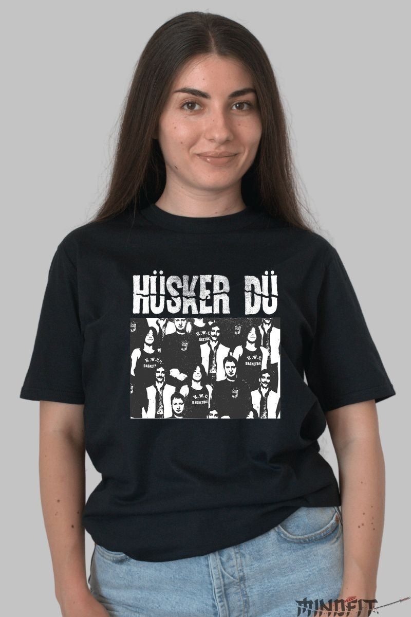 Tricou Huker Du - Punk Iconic Vibes dama negru