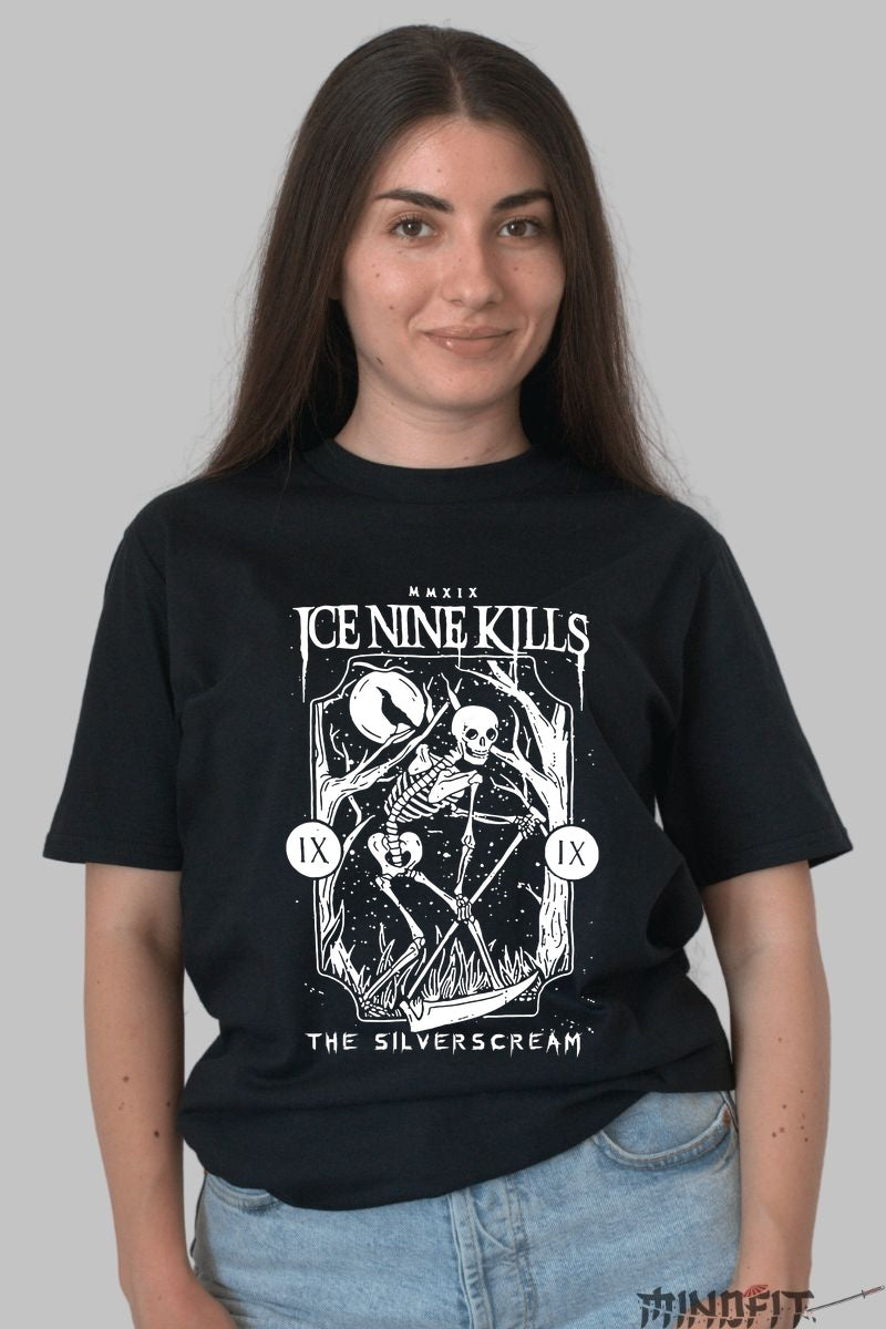 Tricou Ice Nine Kills - The Silver Scream Skeleton dama negru