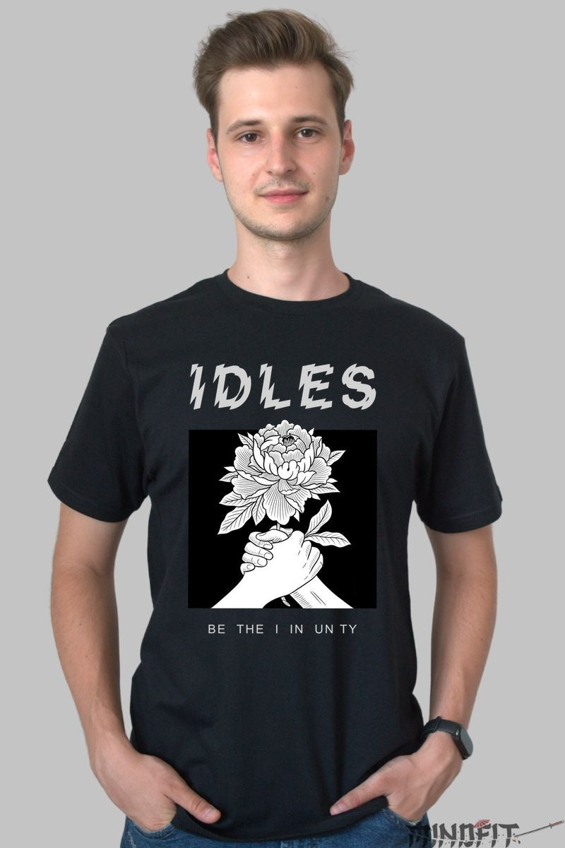 Tricou IDLES - Be the I in Unity barbat negru