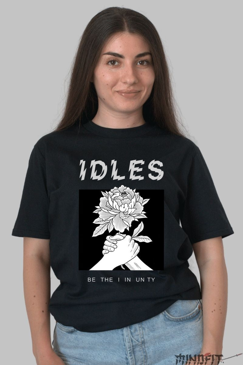 Tricou IDLES - Be the I in Unity dama negru