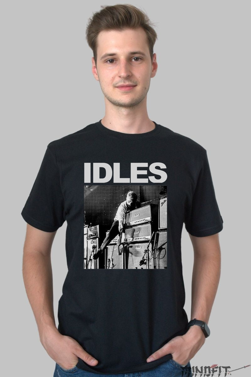 Tricou IDLES - Energie Post-Punk Iconica barbat negru