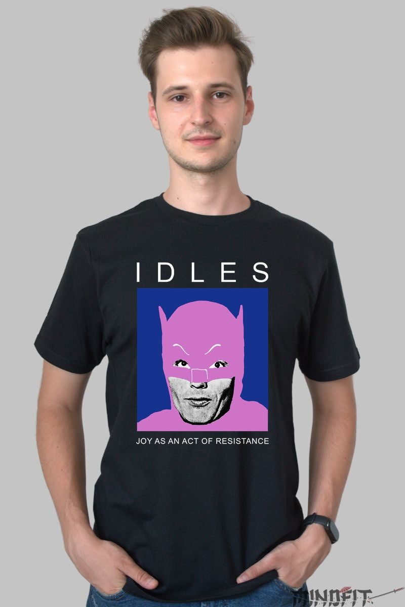 Tricou IDLES - Joy As An Act of Resistance Rock barbat negru