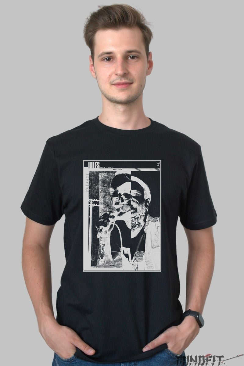 Tricou IDLES - Punk Resistance Collage barbat negru