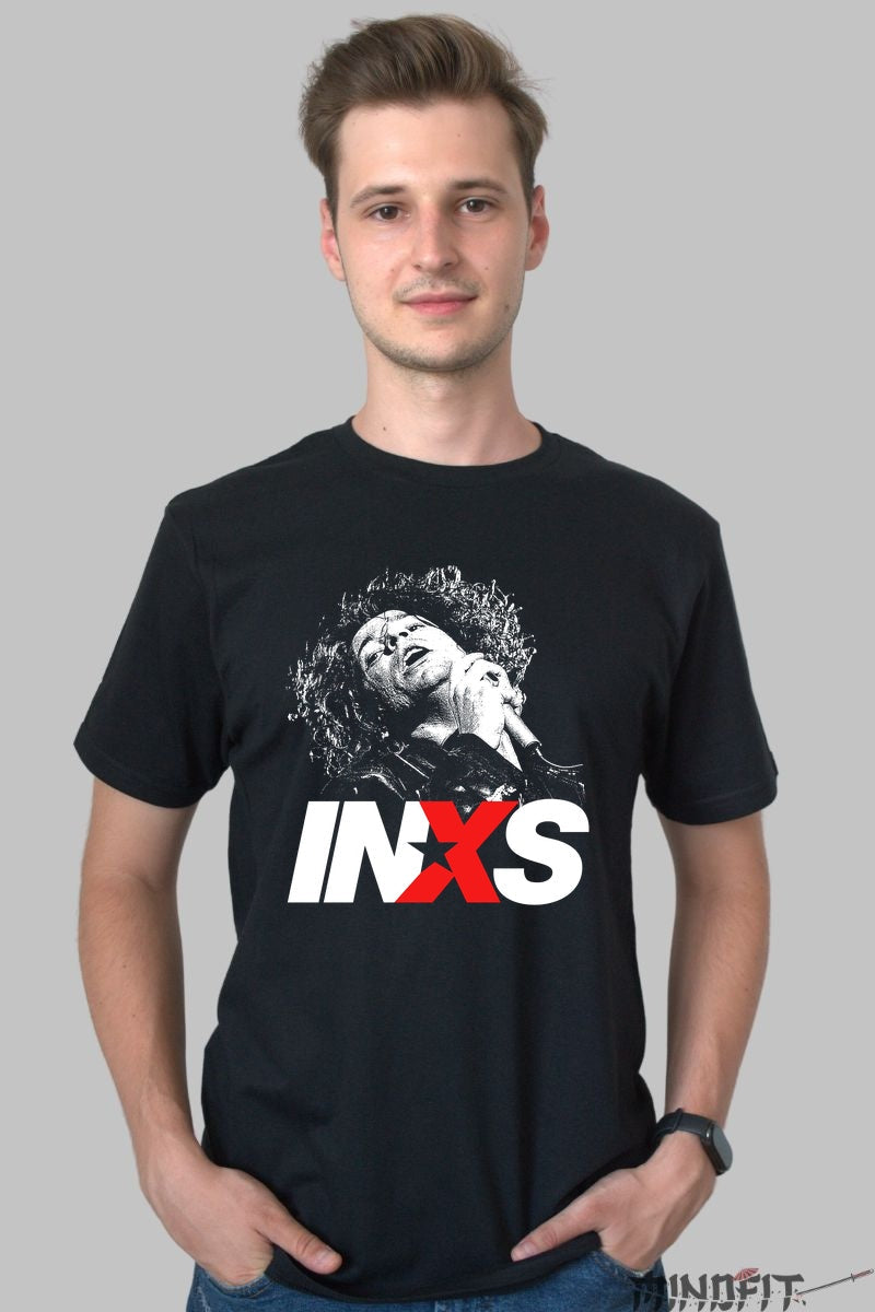 Tricou INXS - Iconic Stage Moment barbat negru