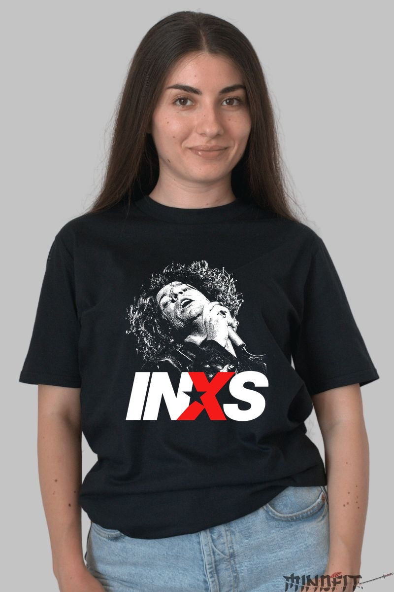 Tricou INXS - Iconic Stage Moment dama negru