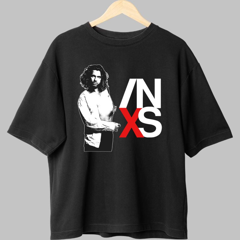 Tricou INXS - Portret Iconic & Logo Retro fata