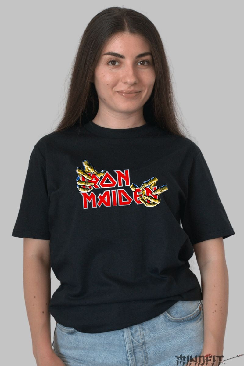 Tricou Iron Maiden - Claws of Metal Power dama negru