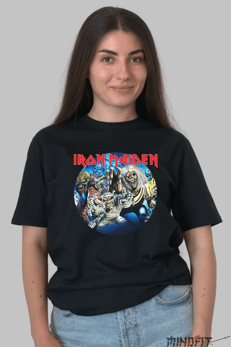 Tricou Iron Maiden - Eddie Legends Circle dama negru