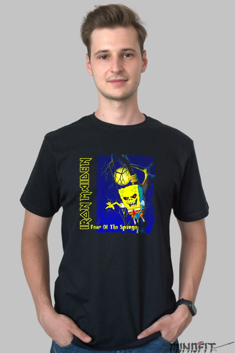 Tricou Iron Maiden - Fear Of The Sponge barbat negru