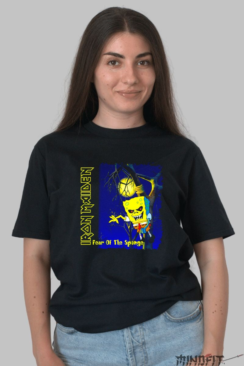 Tricou Iron Maiden - Fear Of The Sponge dama negru