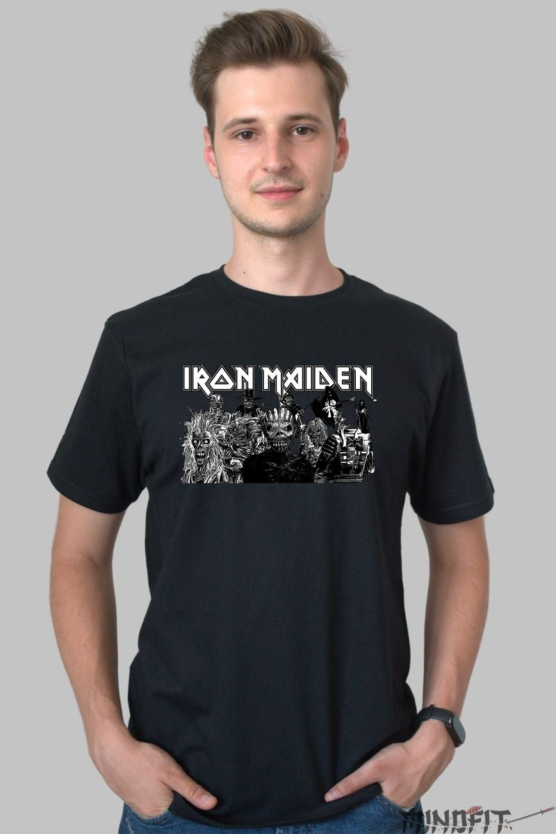 Tricou Iron Maiden - Legendele Metalului barbat negru